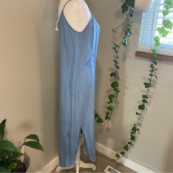 Sadie & Sage womens Light Blue Spaghetti Strap Dress size Medium - Picture 3 of 8